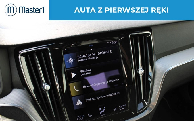 Volvo S60 cena 129850 przebieg: 167221, rok produkcji 2020 z Miłosław małe 191
